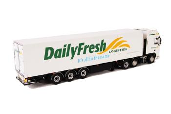 ギャラリービューアに画像をロードする, Daily Fresh DAF XF 105 Super Space Cab リーファートレーラー Thermoking 3軸 /WSIダブリューエスアイ 1/50 9420