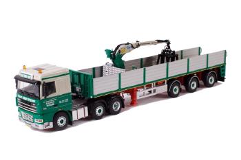 ギャラリービューアに画像をロードする, van der Veen DAF XF 105 Space Cab Brick トレーラー 3軸 /WSIダブリューエスアイ 1/50 9391