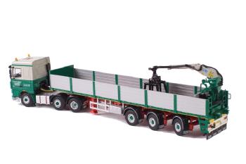 ギャラリービューアに画像をロードする, van der Veen DAF XF 105 Space Cab Brick トレーラー 3軸 /WSIダブリューエスアイ 1/50 9391