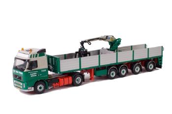 ギャラリービューアに画像をロードする, van der Veen ボルボ FH2 Globetrotter Brick トレーラー 4軸 /WSIダブリューエスアイ 1/50 9390