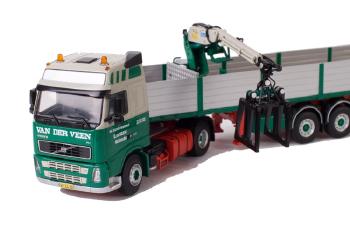 ギャラリービューアに画像をロードする, van der Veen ボルボ FH2 Globetrotter Brick トレーラー 4軸 /WSIダブリューエスアイ 1/50 9390