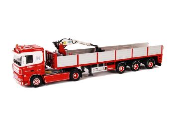 ギャラリービューアに画像をロードする, Henken DAF XF 95 Space Cab Brick トレーラー 3軸 /WSIダブリューエスアイ 1/50 9387