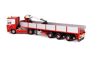 ギャラリービューアに画像をロードする, Henken DAF XF 95 Space Cab Brick トレーラー 3軸 /WSIダブリューエスアイ 1/50 9387