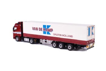 ギャラリービューアに画像をロードする, Van de Kamp ボルボ FH2 Globetrotter Box トレーラー 3軸 /WSIダブリューエスアイ 1/50 9384