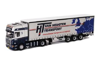 ギャラリービューアに画像をロードする, Van Heugten SCANIAスカニア R Topline カーテンサイダー トレーラー 3軸 /WSIダブリューエスアイ 1/50 9303