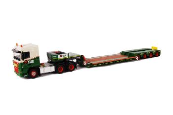 ギャラリービューアに画像をロードする, Saan DAF XF 95 Space Cab 低床トレーラー 4軸 /WSIダブリューエスアイ 1/50 9270