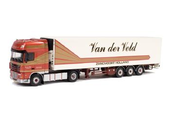 ギャラリービューアに画像をロードする, Van der Veld DAF XF 105 Super Space Cab リーファートレーラー Carrier 3軸 /WSIダブリューエスアイ 1/50 9267