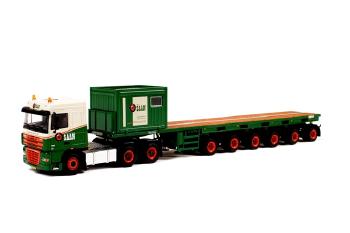 ギャラリービューアに画像をロードする, Koninklijke Saan DAF XF 105 Space Cab バラストトレーラー 6軸 /WSIダブリューエスアイ 1/50 9117