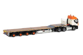 ギャラリービューアに画像をロードする, Universal (Nooteboom) IVECO Stralis Telesteptrailer /WSIダブリューエスアイ 1/50 3390484
