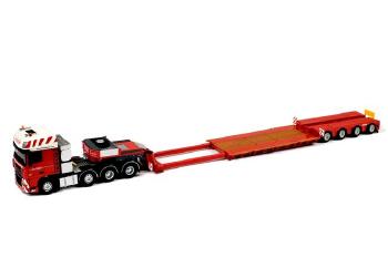 ギャラリービューアに画像をロードする, Nooteboom DAF XF 105 Super Space Cab 4軸低床トレーラー /WSIダブリューエスアイ 1/50 2501904