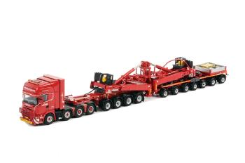 ギャラリービューアに画像をロードする, Nooteboom SCANIAスカニア R Topline メガウィンドミルトレーラー 4 + 7軸 /WSIダブリューエスアイ 1/50 3390469