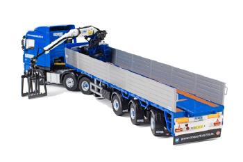 ギャラリービューアに画像をロードする, Kennis Trailers DAF XF 95 Space Cab Brick Trailer (3 axle) /WSIダブリューエスアイ 1/50 3085771