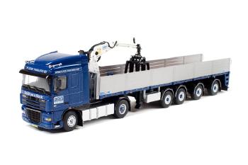 ギャラリービューアに画像をロードする, Floor Trailers DAF XF 105 Space Cab Brick Trailer (4 axle) /WSIダブリューエスアイ 1/50 3085774