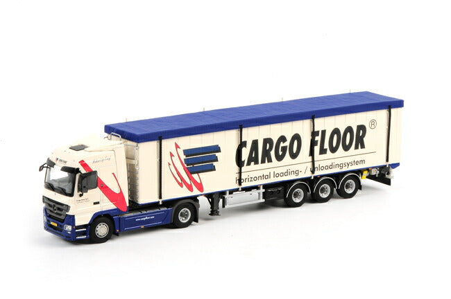 ギャラリービューアに画像をロードする, MERCEDES Actrosメルセデスアクトロス Mega Space Cargo Floor トレーラー 3軸 トレーラー 模型/WSIダブリューエスアイ 1/50 01-1022