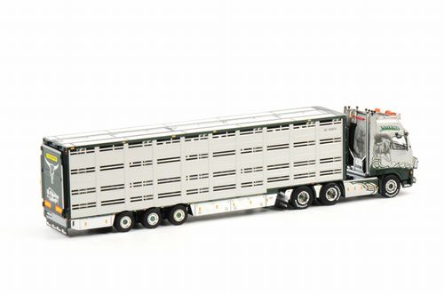 ギャラリービューアに画像をロードする, VOLVOボルボ FH2 Globetrotter XL Life Stock トレーラー 3軸 トレーラー 模型/WSIダブリューエスアイ 1/50 9866