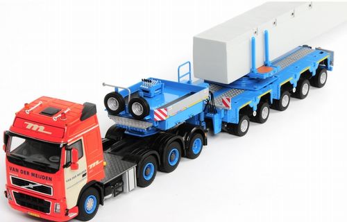 ギャラリービューアに画像をロードする, VOLVOボルボ FH2 Globetrotter Scheuerle Intercombi トレーラー 模型/WSIダブリューエスアイ 1/50 10175