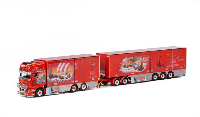 ギャラリービューアに画像をロードする, SCANIAスカニア R Topline Combi トレーラー 模型/WSIダブリューエスアイ 1/50 01-1028