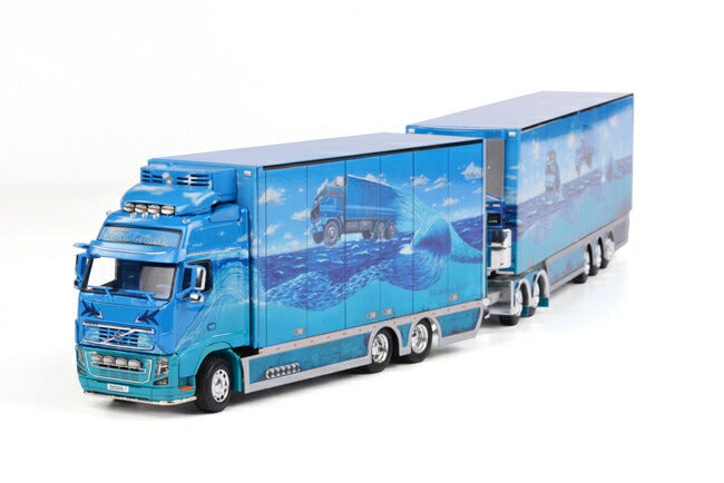 ギャラリービューアに画像をロードする, VOLVOボルボ FH3 Globetrotter XL Combi トレーラー 模型/WSIダブリューエスアイ 1/50 01-1026