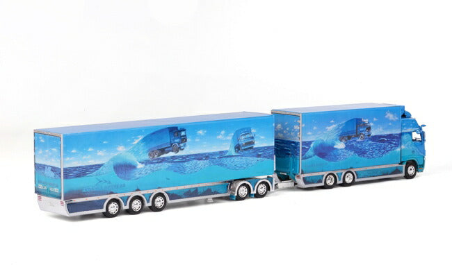 ギャラリービューアに画像をロードする, VOLVOボルボ FH3 Globetrotter XL Combi トレーラー 模型/WSIダブリューエスアイ 1/50 01-1026