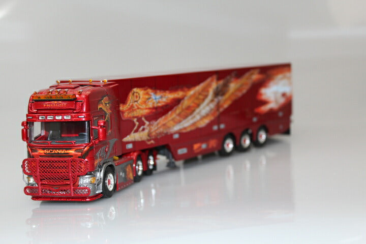 ギャラリービューアに画像をロードする, SCANIAスカニア R Topline リーファートレーラー Carrier 3軸 トレーラー 模型/WSIダブリューエスアイ 1/50 9930