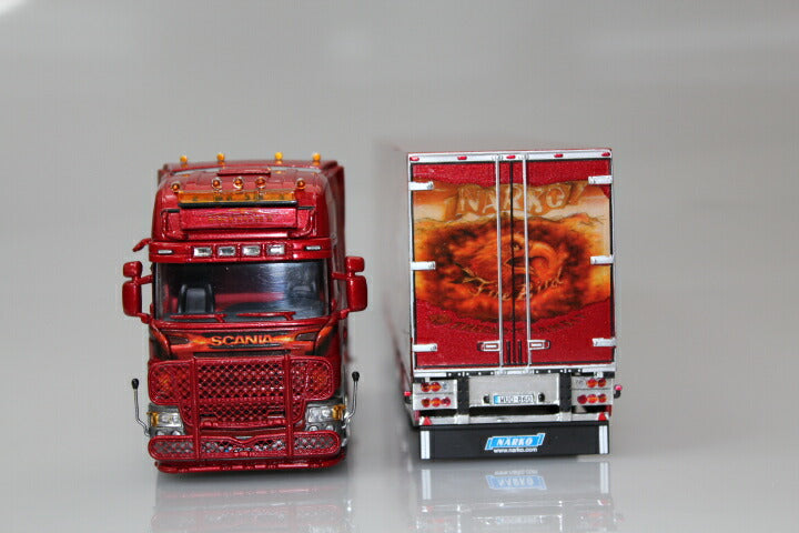 ギャラリービューアに画像をロードする, SCANIAスカニア R Topline リーファートレーラー Carrier 3軸 トレーラー 模型/WSIダブリューエスアイ 1/50 9930