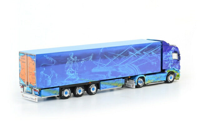 ギャラリービューアに画像をロードする, SCANIAスカニア R Highline リーファートレーラー Thermoking 3軸 トレーラー 模型/WSIダブリューエスアイ 1/50 10020