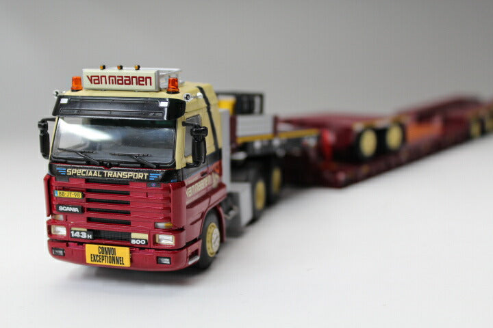 ギャラリービューアに画像をロードする, SCANIAスカニア R113/R143 Streamline 低床 4軸+ Interdolly 2軸 トレーラー 模型/WSIダブリューエスアイ 1/50 10137