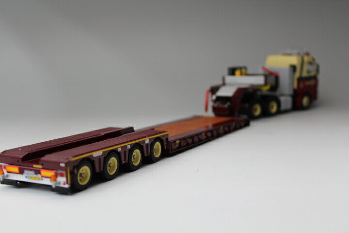 ギャラリービューアに画像をロードする, SCANIAスカニア R113/R143 Streamline 低床 4軸+ Interdolly 2軸 トレーラー 模型/WSIダブリューエスアイ 1/50 10137