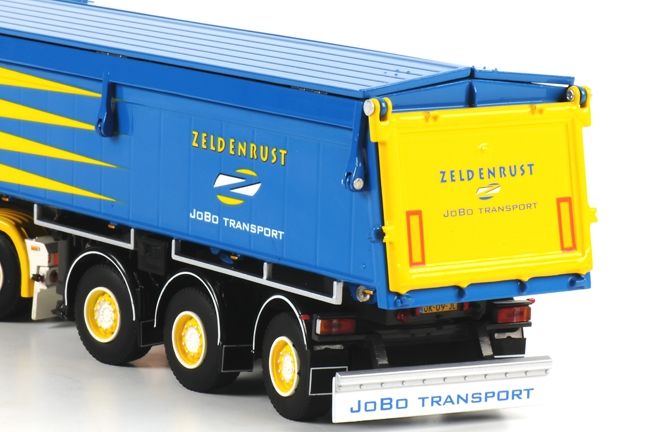 ギャラリービューアに画像をロードする, JoBo Zeldenrust スカニア R Topline 6x2 Sandtipper トレーラー 01-1102/WSIダブリューエスアイ 1/50 建設機械模型