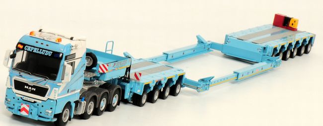 ギャラリービューアに画像をロードする, MAN TGX 8x4 Cepelludo Modular Trailer トレーラー 200台限定 /WSI 1/50 模型