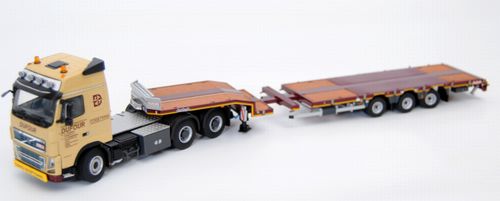 ギャラリービューアに画像をロードする, Dufour 3軸 低床セミトレーラー + ボルボ FH16 6x4 /WSI 1/50 模型