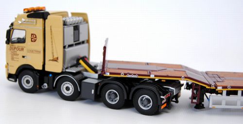 ギャラリービューアに画像をロードする, Dufour 4軸 Telestep セミトレーラー+ ボルボ FH 8x4 /WSI 1/50 模型