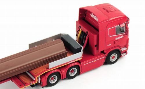 ギャラリービューアに画像をロードする, ノーテブーム 4軸セミトレーラー + スカニア 6x2 + sheet piling load /WSI 1/50 模型