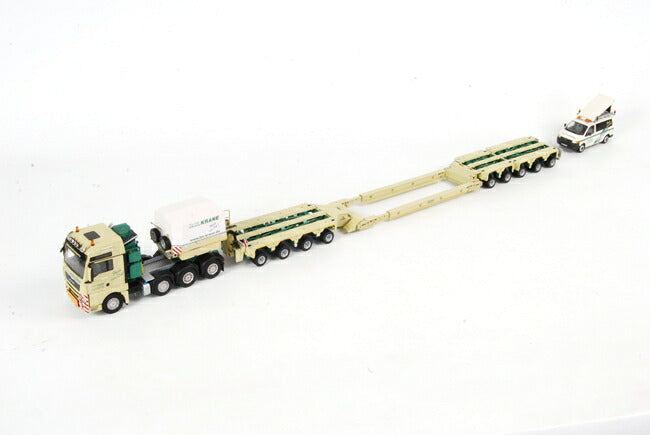 ギャラリービューアに画像をロードする, H.N. Krane MAN TGX XXL Scheuerle Intercombi + VW Transporter BF3 /WSI 1/50 ダイキャスト 建設機械模型