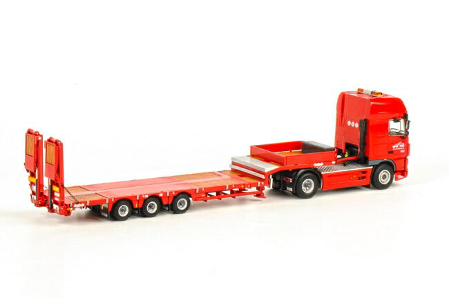 ギャラリービューアに画像をロードする, SGTD DAF XF 105 Super Space Cab 低床 3軸 トレーラー /WSI 1/50 ダイキャスト 建設機械模型