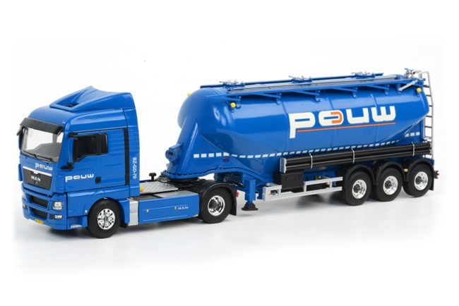 ギャラリービューアに画像をロードする, Pouw Vloeivloeren MAN TGX XLX bellied powder tankerタンク /WSI 1/50 模型 トラック
