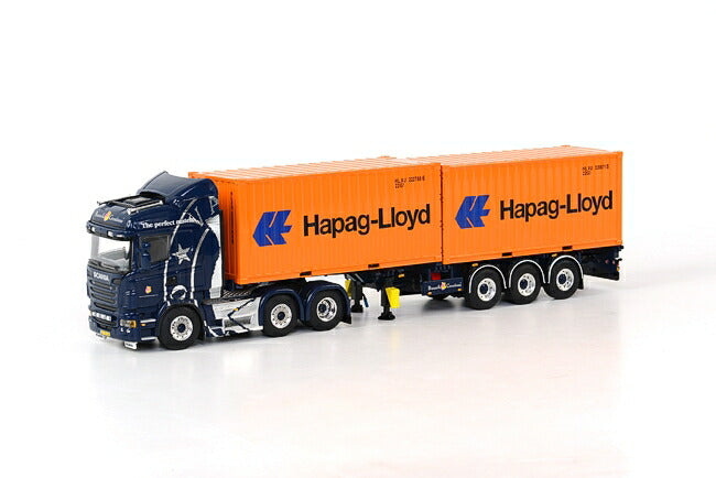 ギャラリービューアに画像をロードする, 【予約】2013年1月以降発売予定 Bunnik Creations SCANIAスカニア R Highline カーテンサイド トレーラー (3 as) & 2 x 20フィートコンテナ /WSI 1/50 模型