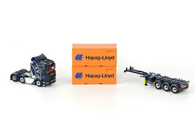ギャラリービューアに画像をロードする, 【予約】2013年1月以降発売予定 Bunnik Creations SCANIAスカニア R Highline カーテンサイド トレーラー (3 as) & 2 x 20フィートコンテナ /WSI 1/50 模型