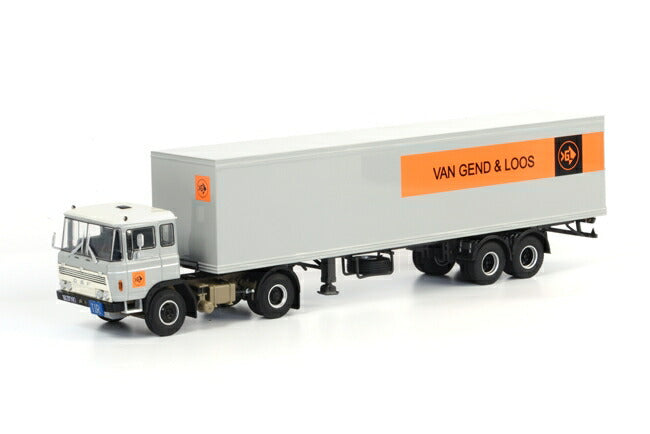 ギャラリービューアに画像をロードする, Van Gend & Loos DAF 2600 クラシックボックストレーラー /WSI 1/50 模型