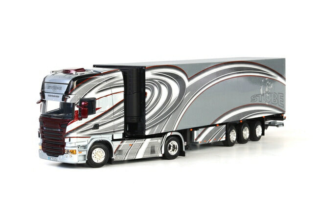 ギャラリービューアに画像をロードする, Stube Transporte SCANIAスカニア R Topline リーファートレーラー Thermoking 3軸 /WSI 1/50 模型