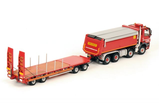 ギャラリービューアに画像をロードする, 【予約】NOOTEBOOMノーテブーム DAF TIPPER 8X4 + ASD-40-22 DRAWBAR TRAILERトレーラー /WSI 1/50 模型