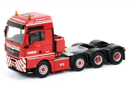 ギャラリービューアに画像をロードする, MAN TGX 8X4 ノーテブームレッド トラック トラクタヘッド 250台限定 /WSI 1/50 模型
