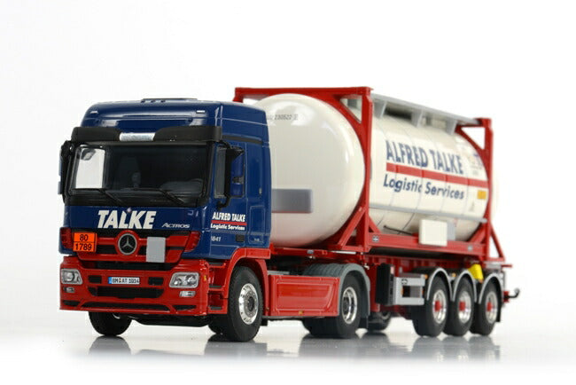 ギャラリービューアに画像をロードする, Alfred Talke メルセデスベンツアクトロス 4x2 Swap Body Tank Container /WSI 1/50 ダイキャスト 模型