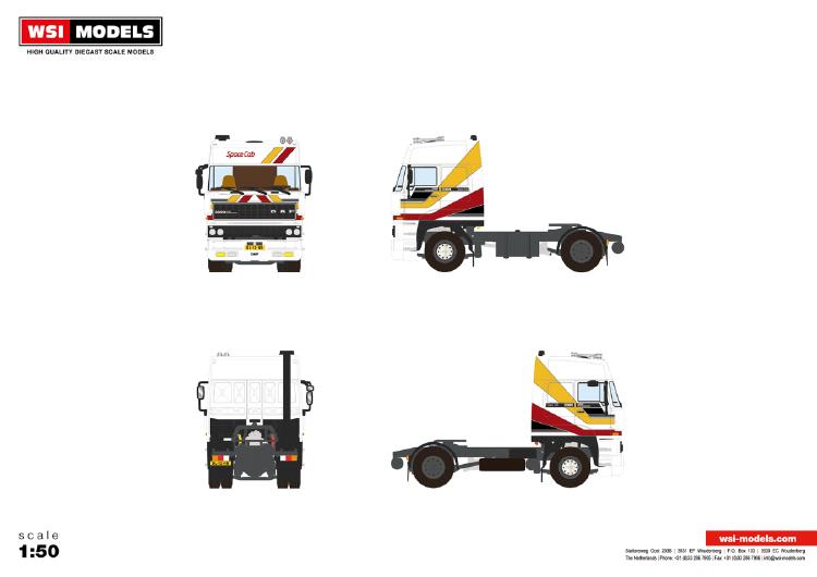 ギャラリービューアに画像をロードする, 【予約】8-10月以降発売予定Premium Line; DAF 3300 SPACE CAB 4X2 トラック トラクタ /WSI 建設機械模型 工事車両 1/50