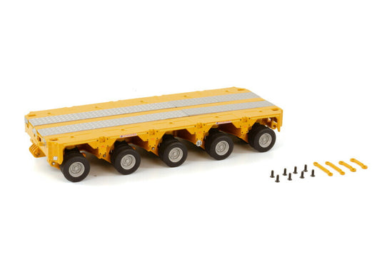 【予約】10-12月以降発売予定SCHEUERLE INTER COMBI SET 5 AXLE YELLOW /WSI トレーラー 1/50 建設機械模型 ミニチュア ミニカー