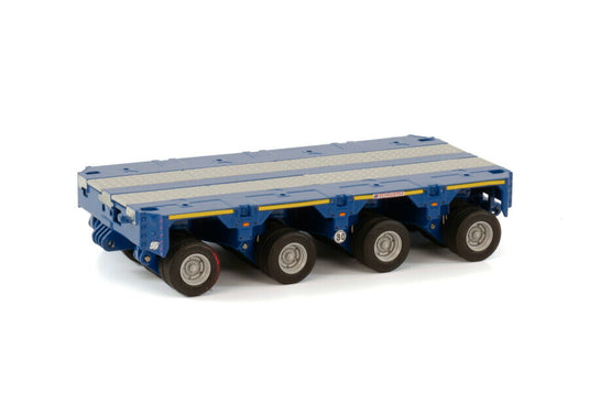 【予約】10-12月以降発売予定SCHEUERLE INTER COMBI SET 4 AXLE BLUE /WSI トレーラー 1/50 建設機械模型 ミニチュア ミニカー