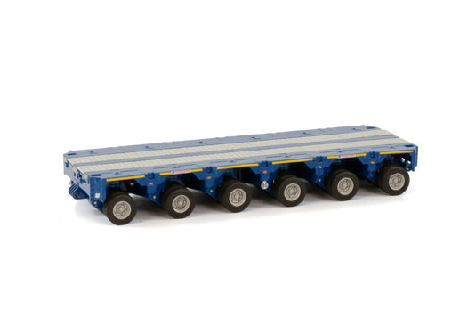【予約】10-12月以降発売予定SCHEUERLE INTER COMBI SET 6 AXLE BLUE /WSI トレーラー 1/50 建設機械模型 ミニチュア ミニカー