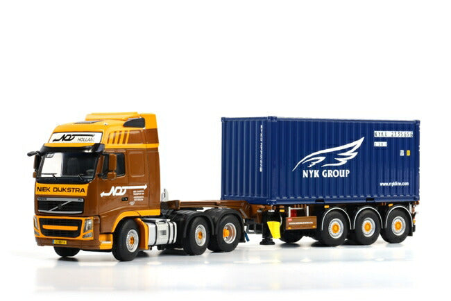 ギャラリービューアに画像をロードする, Niek Dijkstra VOLVOボルボ FH3 Globetrotter XL 2x 20フィートコンテナ NYK /WSI 1/50 ダイキャスト 模型