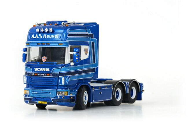 ギャラリービューアに画像をロードする, A.A. van den Heuvel SCANIAスカニア R Topline Curtainside Trailer 3軸 /WSI 1/50 ダイキャストトレーラー 建設機械模型