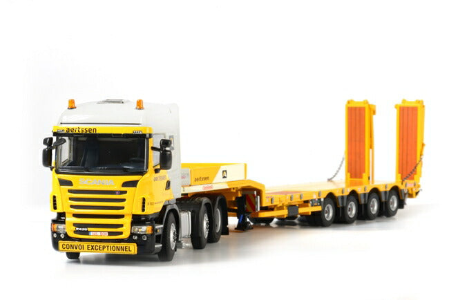 ギャラリービューアに画像をロードする, Aertssen SCANIA R Highline Low Loader Semi4軸 /WSI 1/50 ダイキャスト 建設機械模型